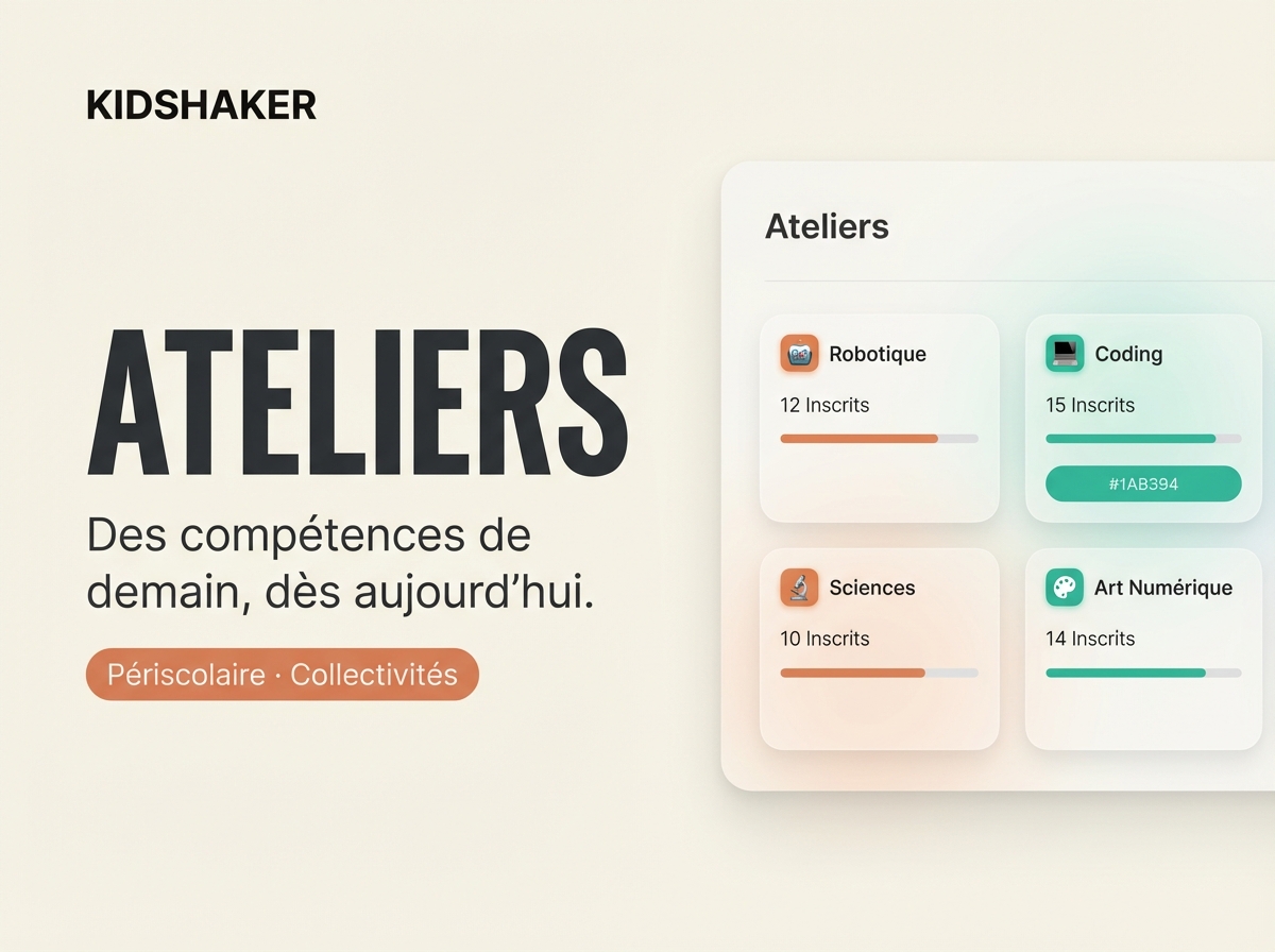 Ateliers périscolaires KIDSHAKER